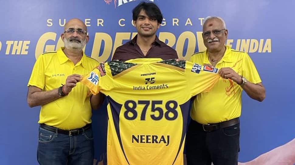 Chennai Super Kings honours Neeraj Chopra, rewards Tokyo Olympic gold medalist with Rs 1 crore