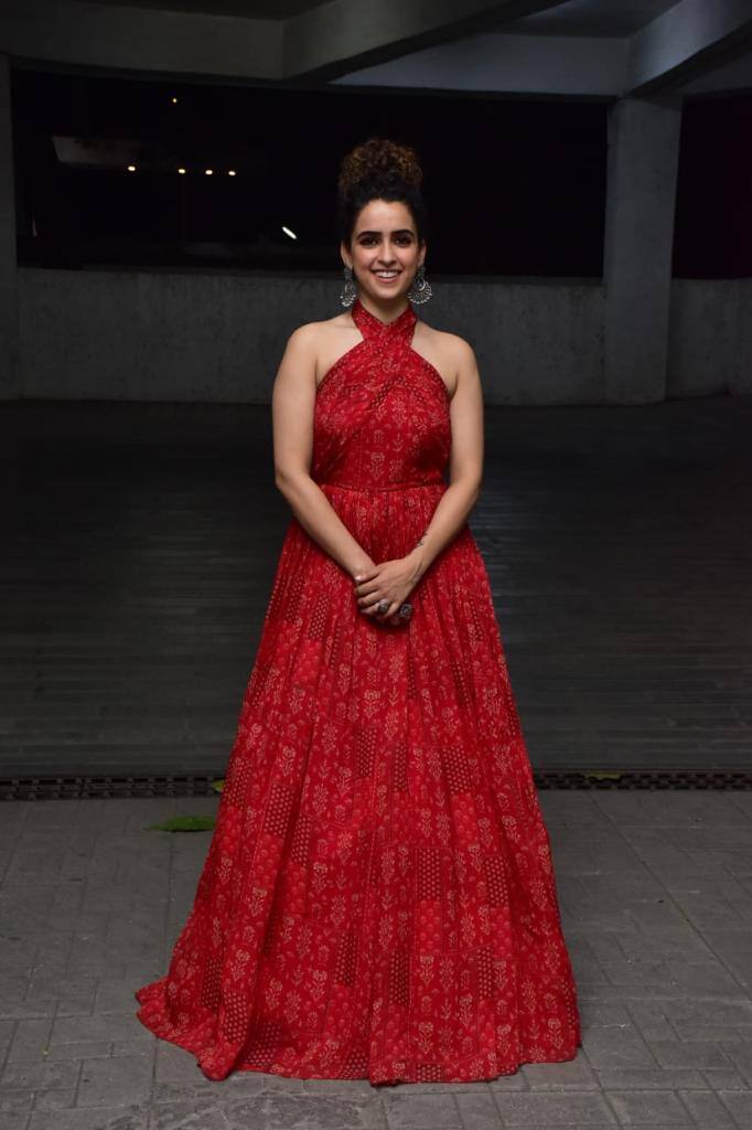 Sanya Malhotra wears huge silver jhumkas with her outfit