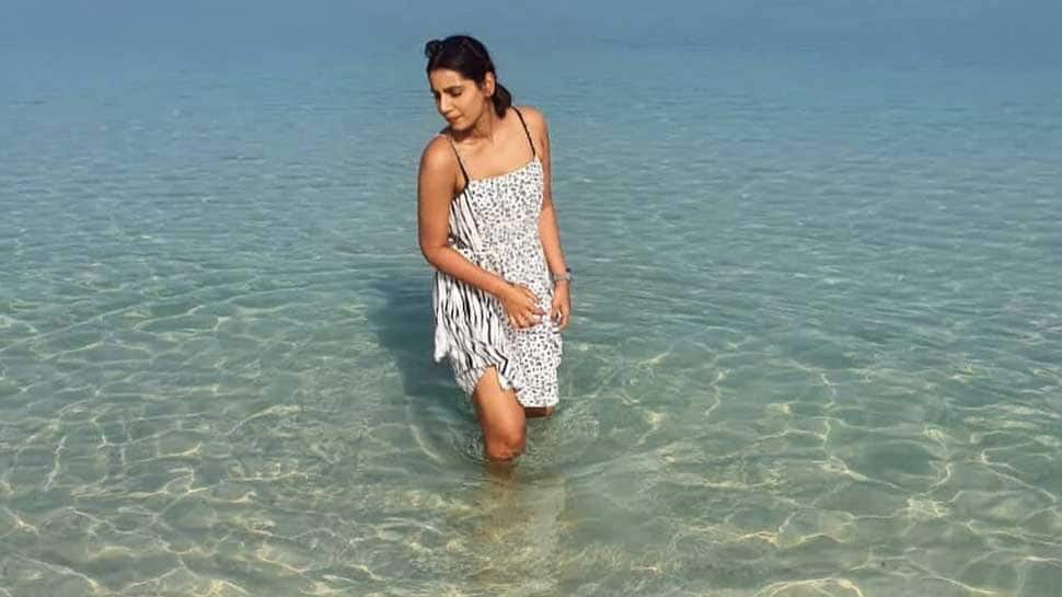 Sanjana Ganesan posted beautiful pictures from her beach honeymoon after her marriage to Jasprit Bumrah. (Source: Twitter)