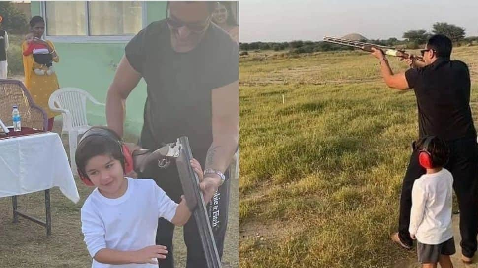 Kareena Kapoor&#039;s boys Saif and Taimur are having an adventurous day out in Jaisalmer! 