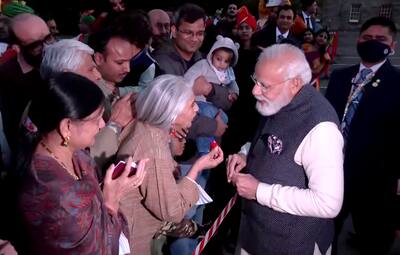 PM Narendra Modi interacts with Indian community in Glasgow