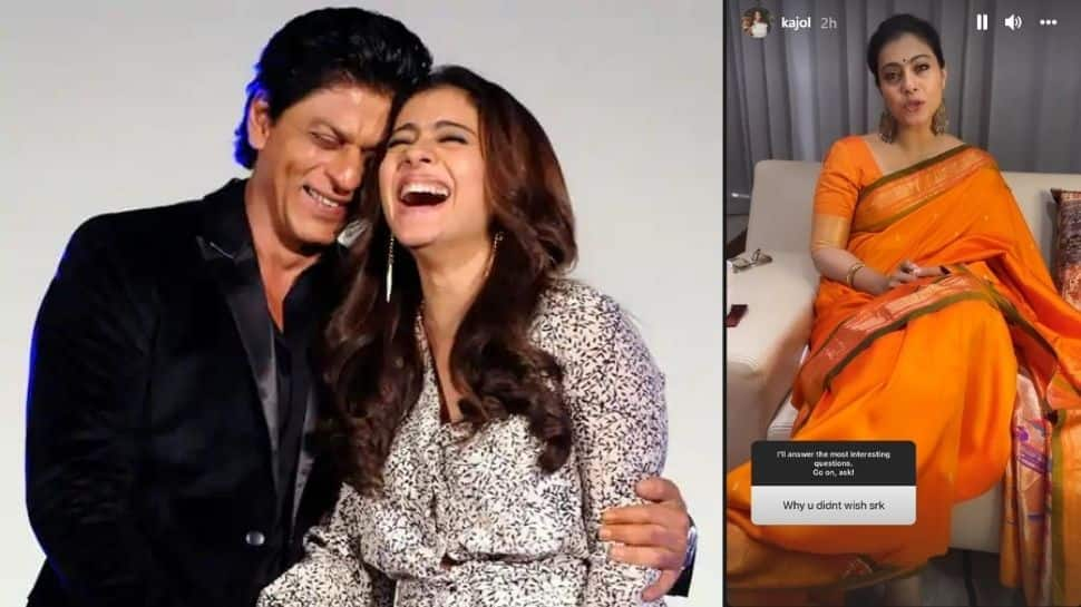 Fan asks Kajol why she didn&#039;t wish SRK on his birthday, she says THIS