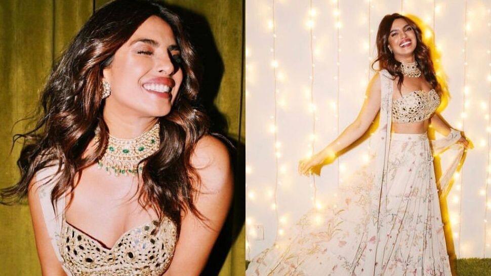 Diwali 2021: Priyanka Chopra lights up Instagram with mesmerising pics in floral lehenga!