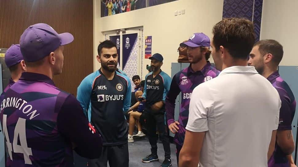 T20 World Cup 2021: Virat Kohli, Rohit Sharma visit Scotland dressing room after clinical win