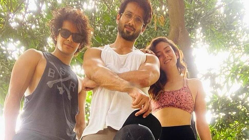 Mira Rajput, hubby Shahid Kapoor and Ishaan Khatter&#039;s train together, gruelling video session goes viral - Watch