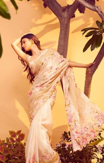 Mouni steals the show with her saree