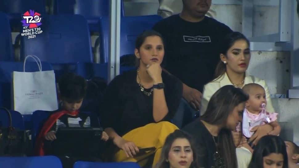 Watch: Sania Mirza cheer husband Shoaib Malik to whirlwind fifty against Scotland