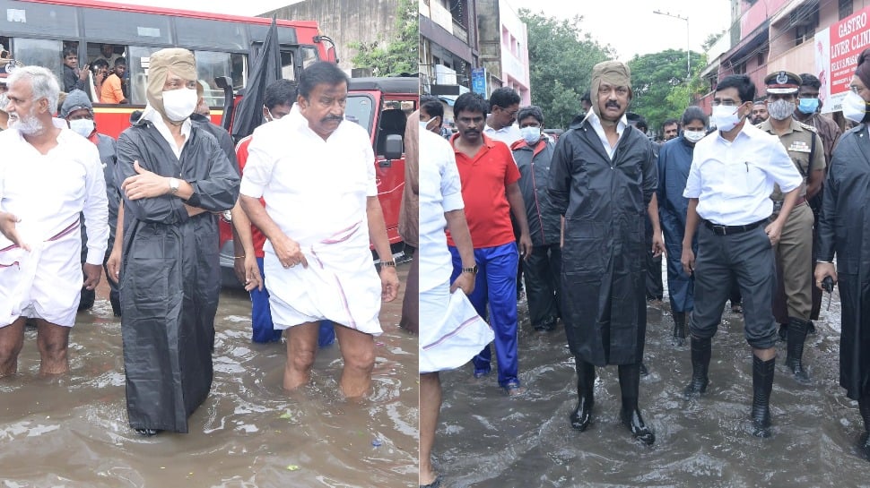 Tamil Nadu CM MK Stalin inspects several inundated areas