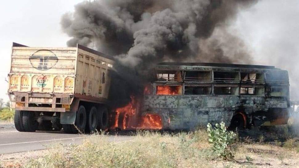 12 including one child killed in bus-truck collision in Rajasthan&#039;s Barmer; PM Modi condoles deaths, announces ex-gratia