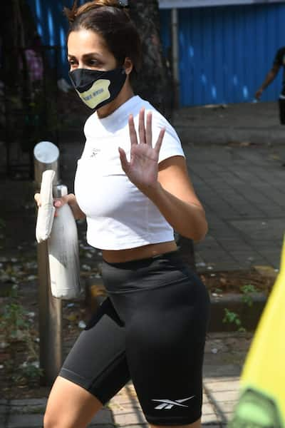 Malaika Arora spotted outside yoga studio