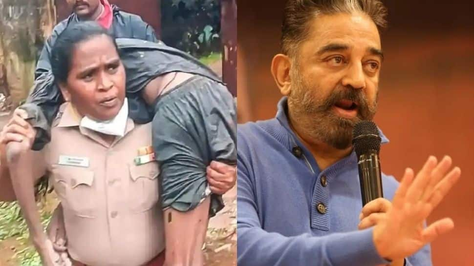 Kamal Haasan hails woman cop who saved unconscious man by carrying him to an auto