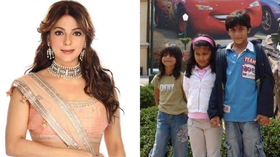 Juhi Chawla digs out Aryan Khan&#039;s childhood pic for his birthday, pledges 500 trees in his name!