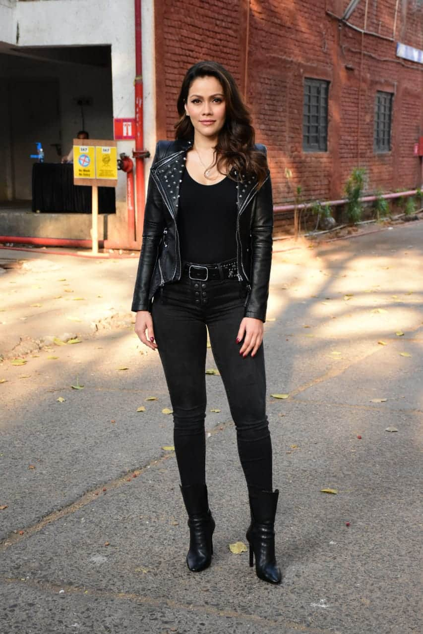 She rocked an all-black outfit