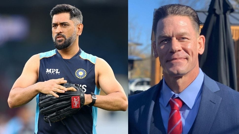 WWE superstar John Cena shares MS Dhoni’s picture from T20 World Cup 2021, see POST