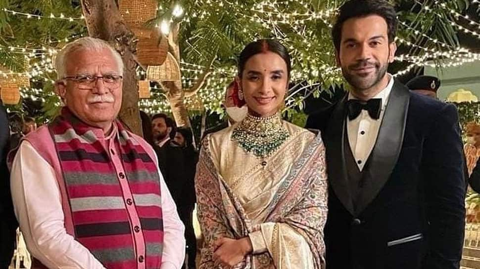 Rajkummar Rao and Patralekhaa&#039;s stunning FIRST photos from wedding reception go viral!