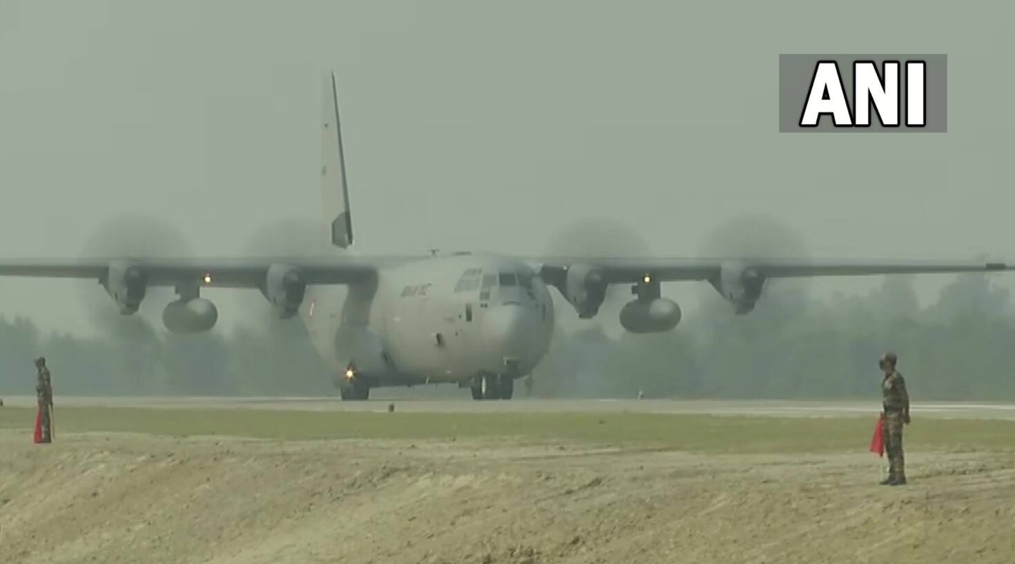 PM Modi's C-130J Super Hercules transport aircraft