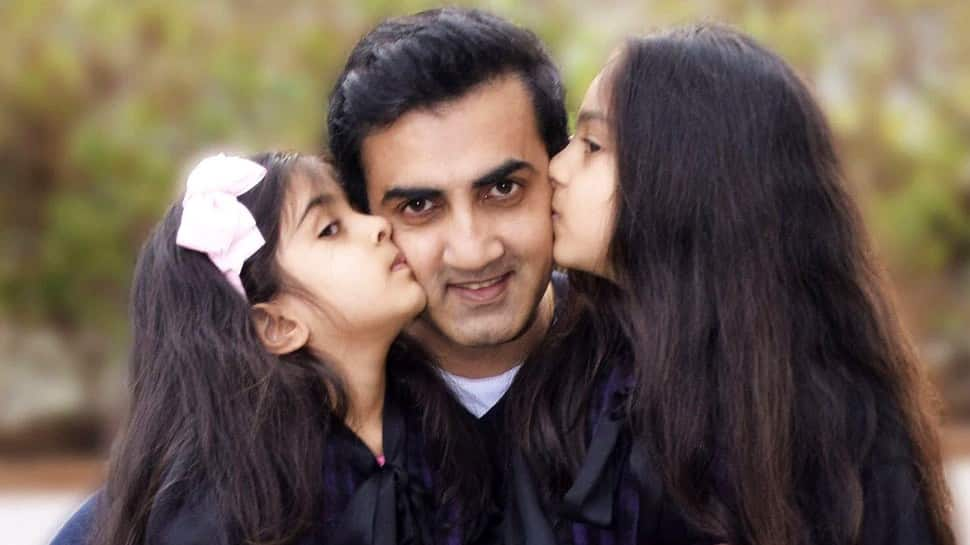 Former India opener turned politician Gautam Gambhir has two daughters named Aazeen and Anaiza. (Source: Twitter)