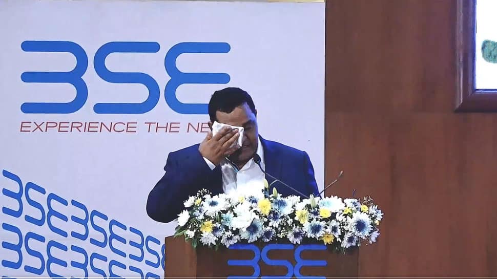 Paytm CEO Vijay Shekhar Sharma in tears on the companys stock market debut  --Watch Video | Companies News | Zee News