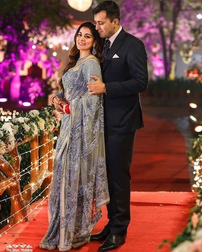 Shraddha Arya and hubby Rahul Nagpal's wedding reception pics