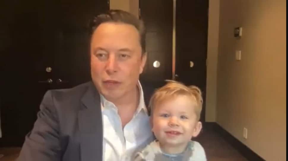 Elon Musk’s son X Æ A-XII joins him for a video call: WATCH viral video 