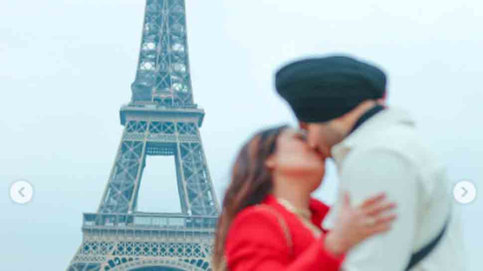 Viral: Neha Kakkar, Rohanpreet Singh&#039;s steamy kiss video in front of Eiffel Tower creates sensation