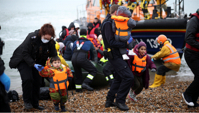 At least 31 migrants dead as their boat bound for Britain capsizes in English Channel