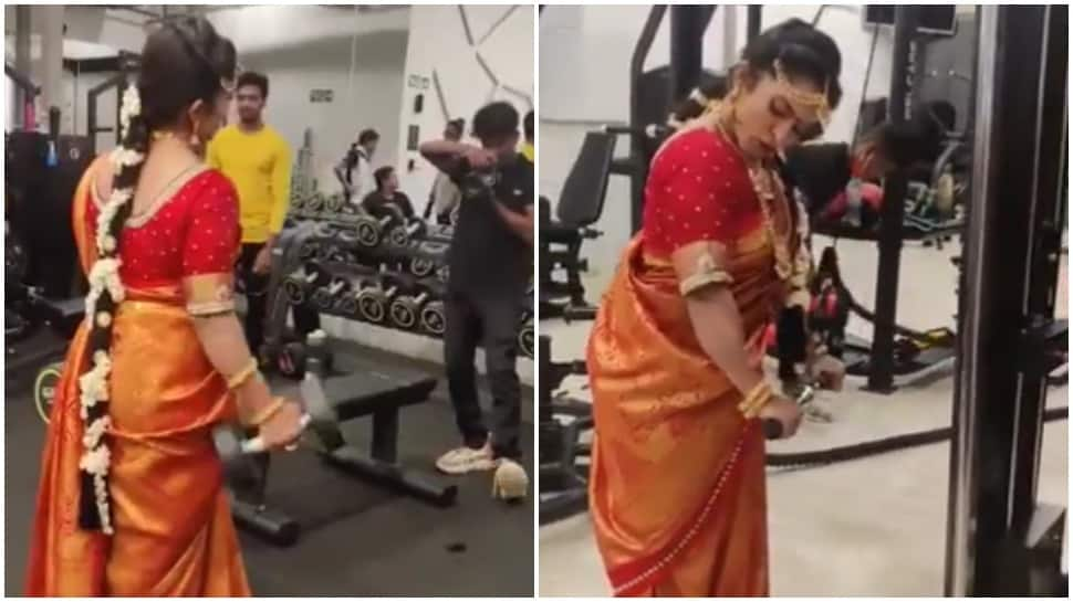 &#039;Dulhan&#039; does hardcore gym workout in pre-wedding shoot, Twitter reacts