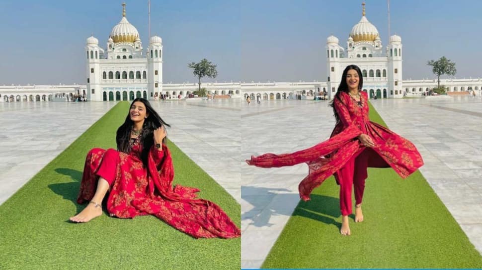 Pakistani model poses &#039;bare head&#039; for women&#039;s clothing ad in Kartarpur Sahib Gurdwara, stirs controversy