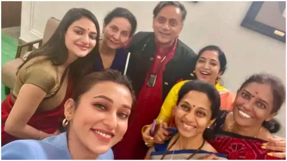 Shashi Tharoor issues clarification after viral selfie