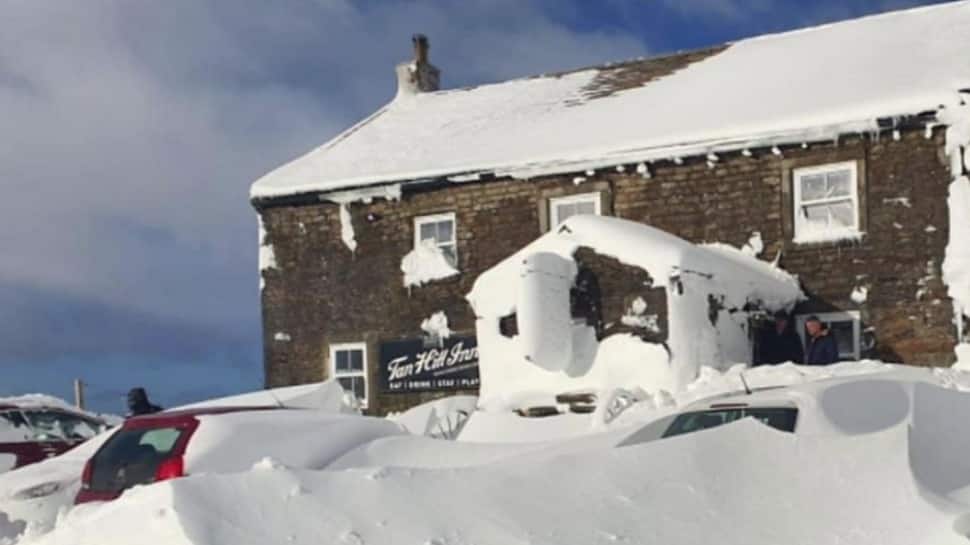 Dozens locked at England&#039;s highest pub due to massive storm start leaving after three nights