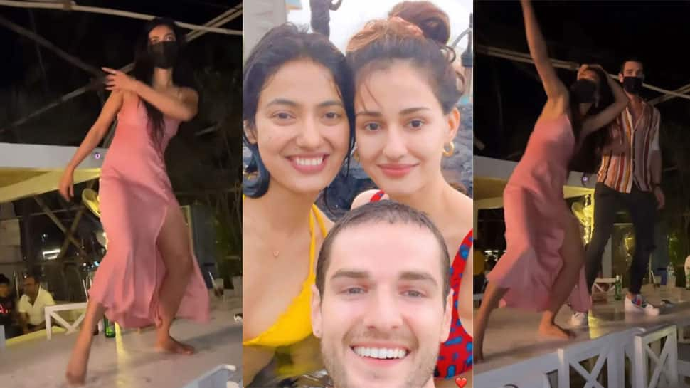 Disha Patani&#039;s sister Khushboo&#039;s sizzling dance on top of a table in Goa goes viral - Watch