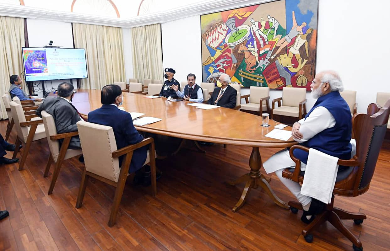 PM Modi chairs high level meeting in the wake of Cyclone Jawad