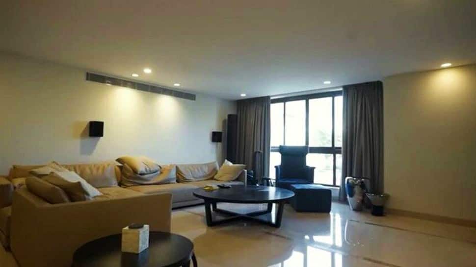 The home has a wonderful lounge area with cream colour sofa set. Dinesh Karthik’s favourite space in the home is the lounge area that has a flat-screen TV and the most comfortable couch. “If I am too tired I can just sleep here while watching TV,” he says. (Source: YouTube)
