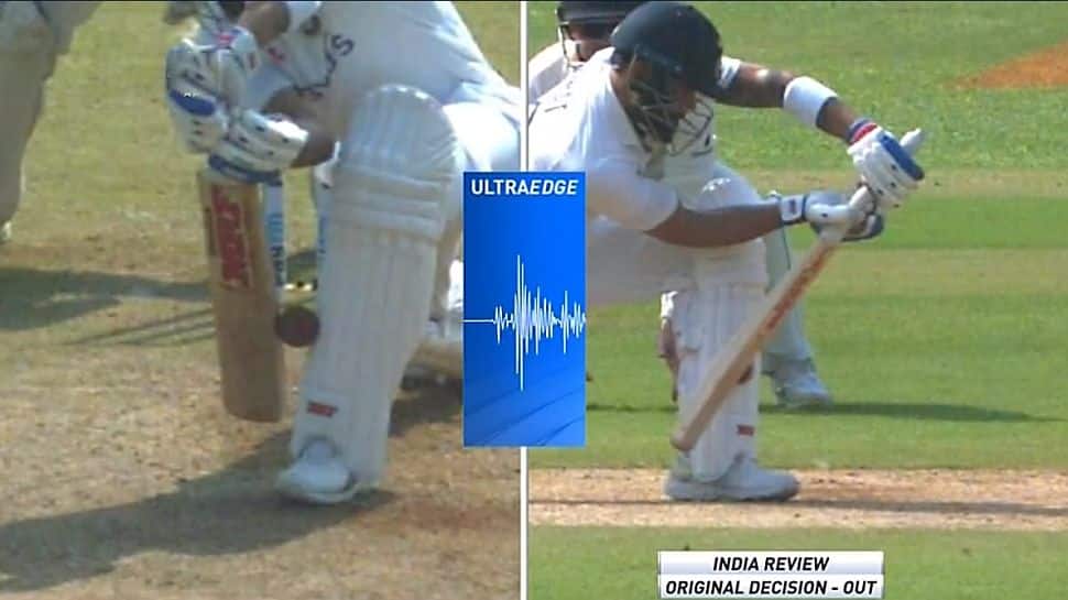 IND vs NZ: Was Virat Kohli wrongfully adjudged out? Twitter roasts umpire Virender Sharma