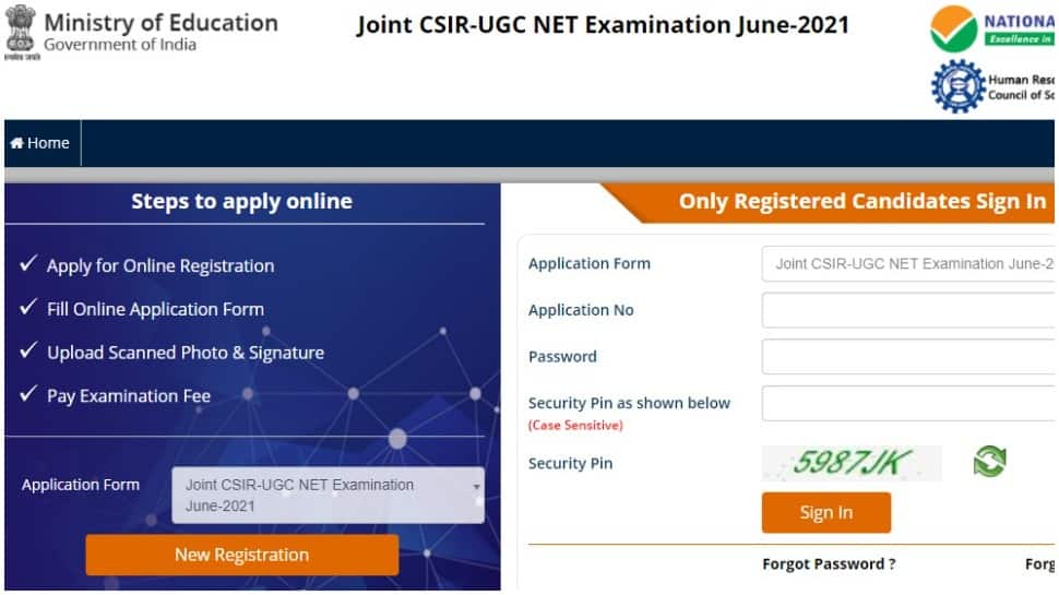 CSIR-UGC NET June-2021: Registration begins, click here for fees, exam dates, direct link to apply