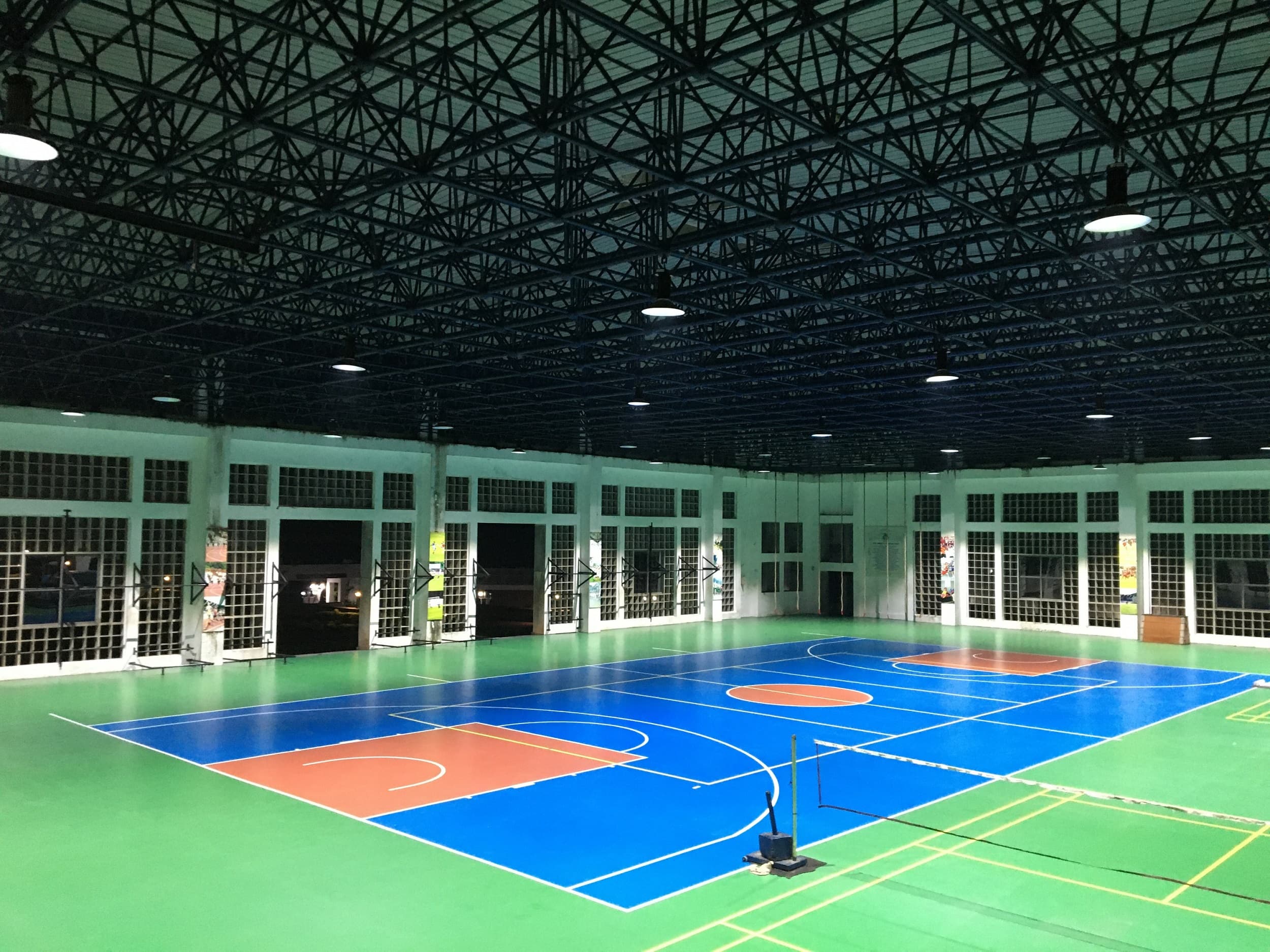 An indoor physical training arena