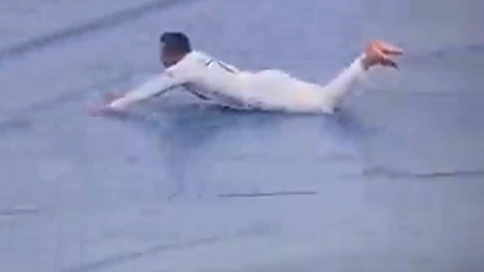 BAN vs PAK: Shakib Al Hasan enjoys on wet covers after play gets called off due to rain