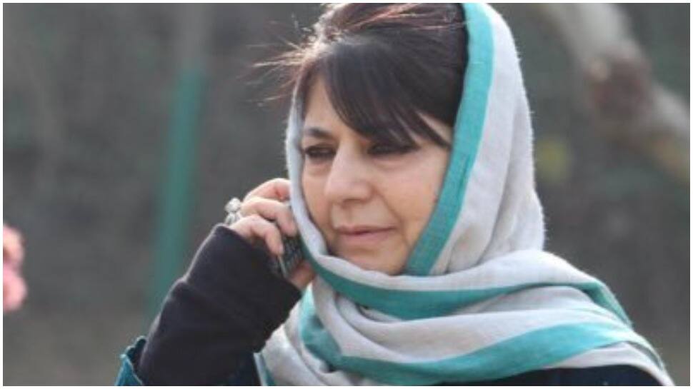 Mehbooba Mufti protests at Jantar Mantar, says Kashmir has become &#039;a prison&#039;