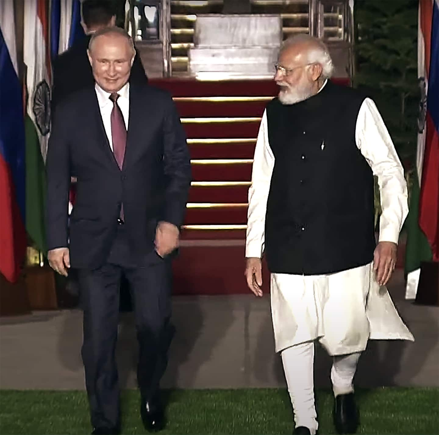 PM Modi welcomes Russian President Vladimir Putin in India