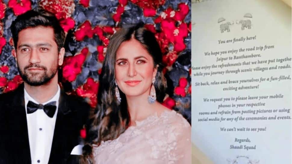 Katrina Kaif and Vicky Kaushal marriage: Welcome note from wedding venue goes viral