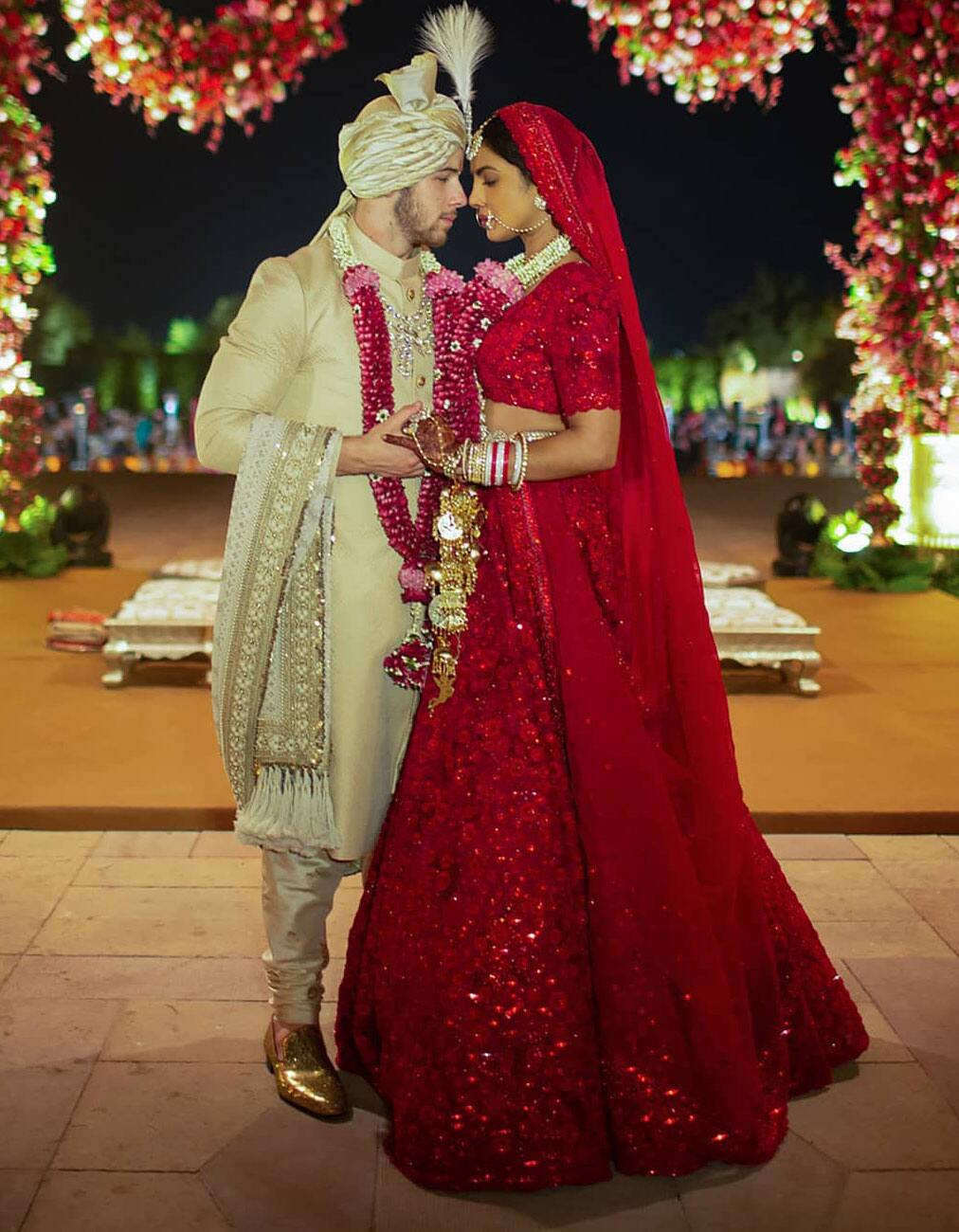 Priyanka Chopra and Nick Jonas were the regal Sabyasachi couple on their wedding 