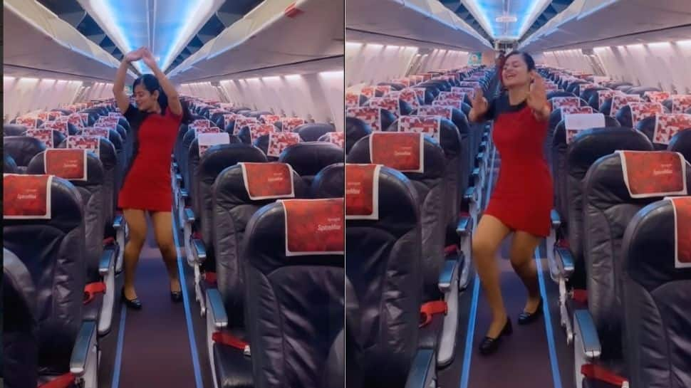 Air hostess dances on Sara Ali Khan’s famous song in viral video, Internet loves it- Watch