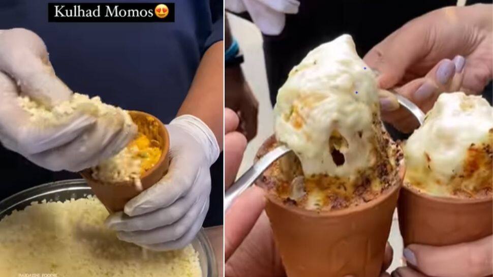 Watch: Momos in kulhad! Delhi vendor’s creation leaves netizens stunned 