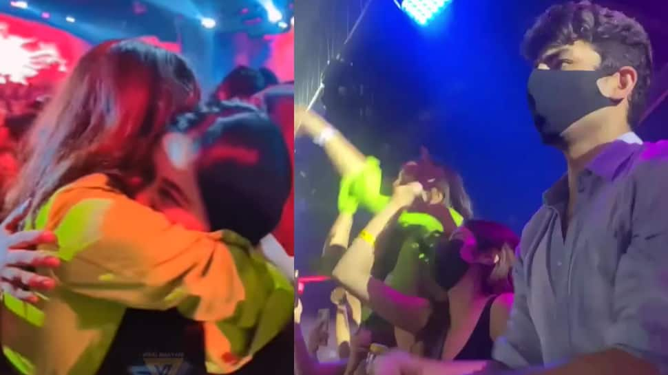 Sara Ali Khan tightly hugs Janhvi Kapoor at AP Dhillon concert, Ibrahim Ali Khan also present: Watch video