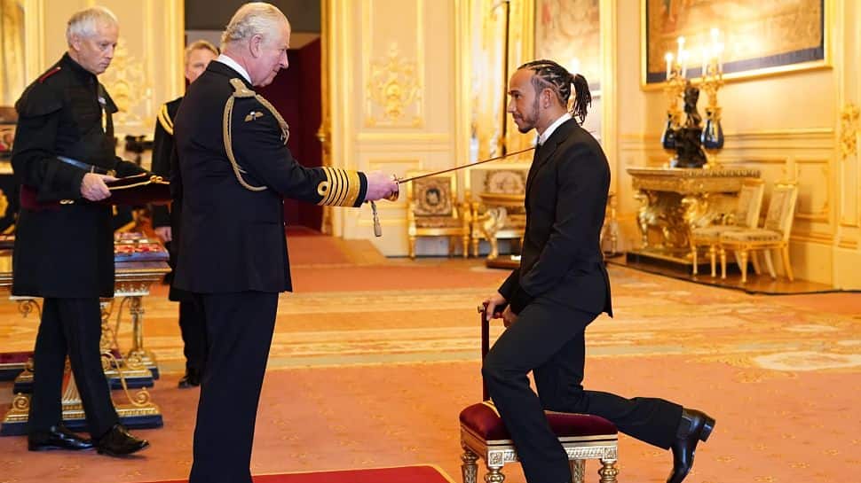 Seven times Formula One champion Lewis Hamilton receives knighthood