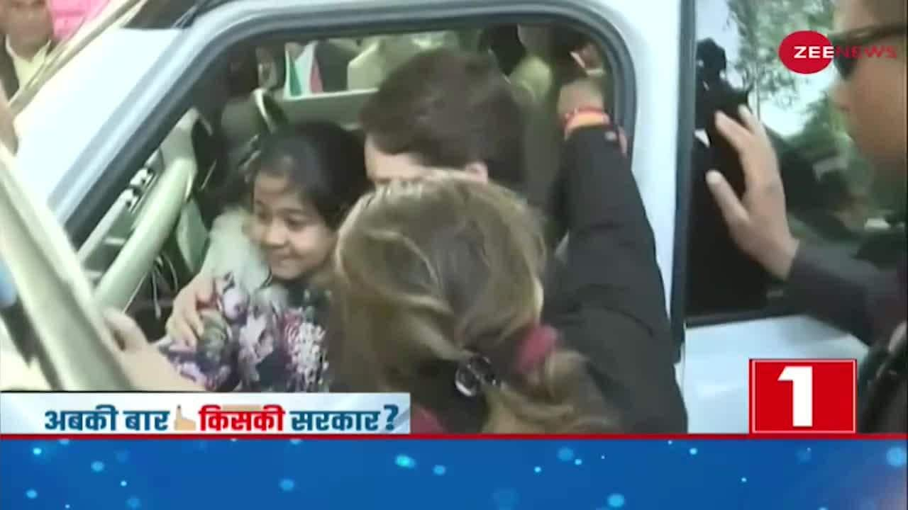 Election Top 5: Priyanka Gandhi interacted with women and children | Zee News