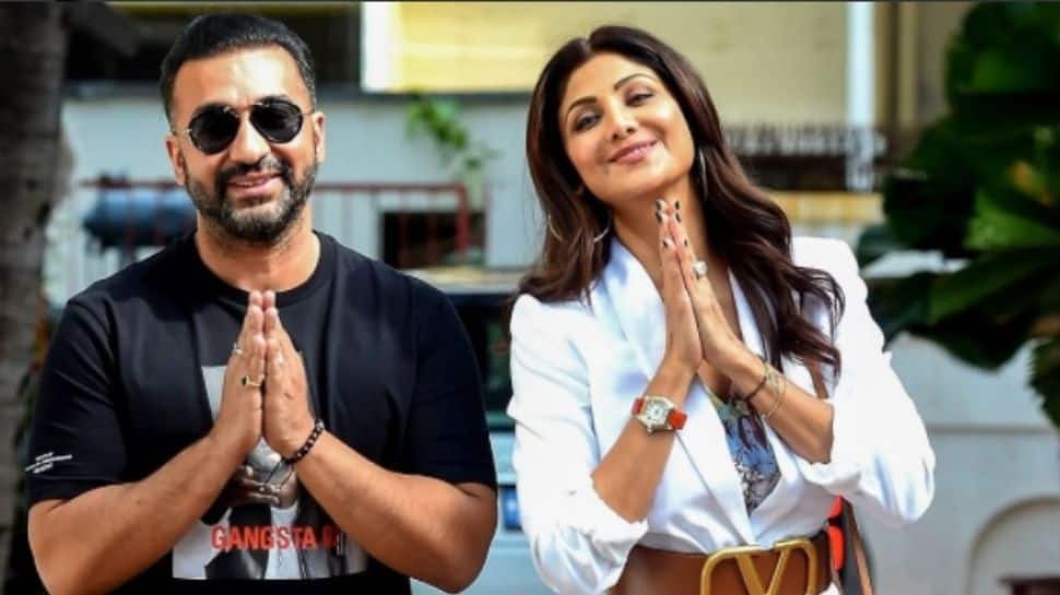 Shilpa Shetty&#039;s husband Raj Kundra SPOTTED with son Viaan, hides face in hoodie: Pics