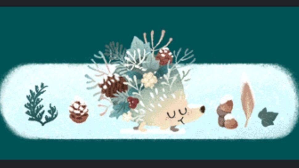 google-doodle-celebrates-winter-with-animation-of-hedgehog-walking-on-snow-check-it-out