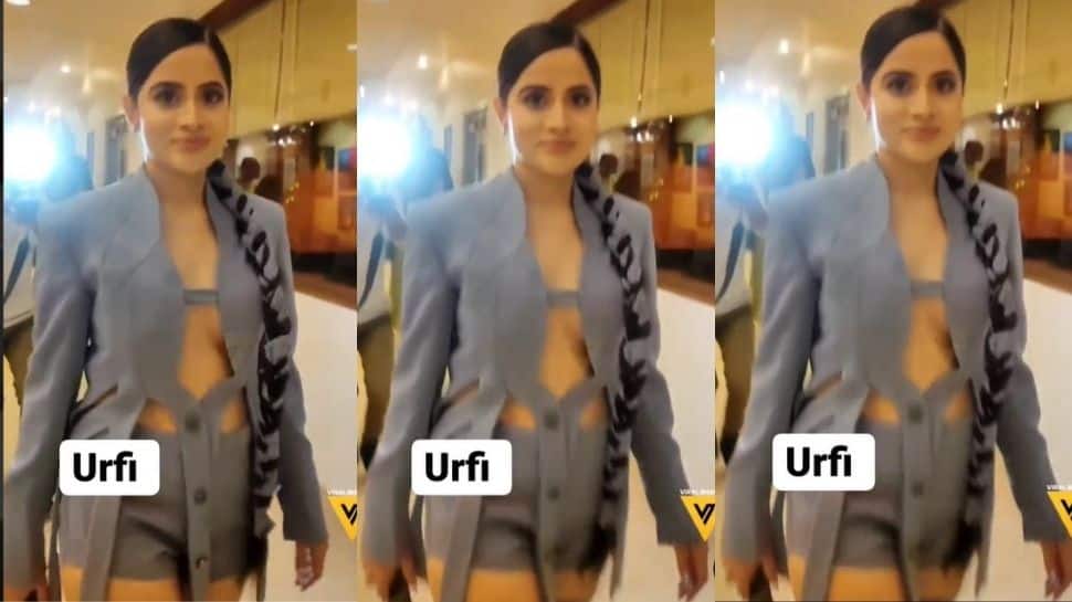 Urfi Javed did it again, steps out in quirky wear, fans call her ‘Chhoti Kylie’ – Watch!