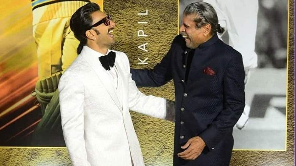 Ranveer Singh and Kapil Dev’s ‘awkward’ kiss at ’83 premiere goes viral – See pic inside